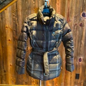 Burberry puffer coat with belt